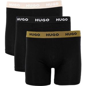 Hugo Boss - Boxer Brief - Zwart - Katoen, Elastaan - 3-Pack