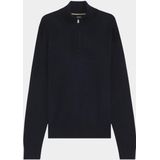 BOSS Black - H-Illario - Half Zip Trui - Blauw