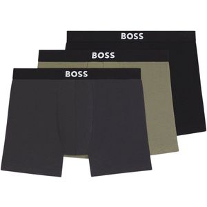 HUGO BOSS - ONE - Boxerbriefs - Zwart - Katoenjersey - Set van Drie