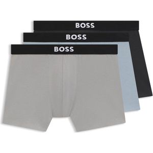 BOSS - Boxershorts - Regular Fit - Set van 3 Stuks - Effen - Mix van Katoen en Elastaan