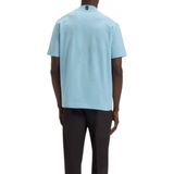 BOSS - Relaxed-fit T-shirt - Stretchkatoen - Met Logokraag