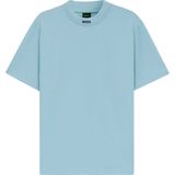 BOSS - Relaxed-fit T-shirt - Stretchkatoen - Met Logokraag