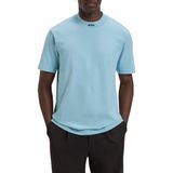 BOSS - Relaxed-fit T-shirt - Stretchkatoen - Met Logokraag