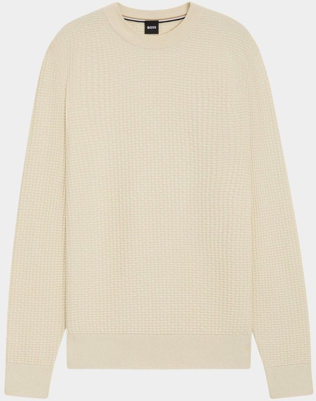 BOSS - H-Imberto 10273062 - Pullover - Wit - 100% Katoen