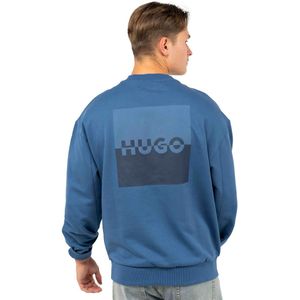 Hugo Boss - Dusplited Hoodie - Blauw - Katoen