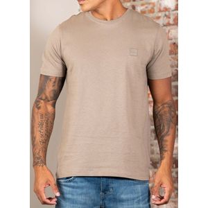 BOSS - T-shirt - Katoenen Jersey - Met Logopatch