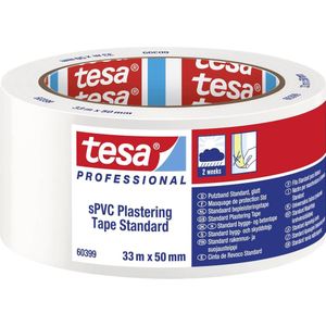 Tesa PVC-pleisterband | standaard | wit | lengte 33 m | breedte 50 mm | 6 stuks - 60399-00005-00 60399-00005-00