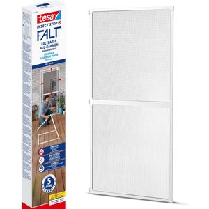 Schellenberg 70476 Telescopisch vliegengordijn Click & Protect, max. 130 x 140 cm, wit