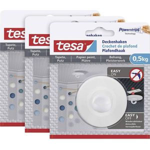 tesa 77781 Plafondhaak Wit Inhoud: 3 stuk(s)