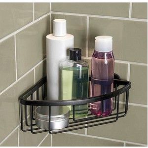 tesa Aluxx Zwart corner basket self-adhesive