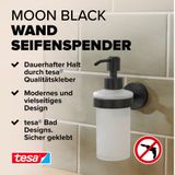 tesa MOON BLACK 40565-00000-00 Zeepdispenser 200 ml Zwart (mat), Glas gesatineerd