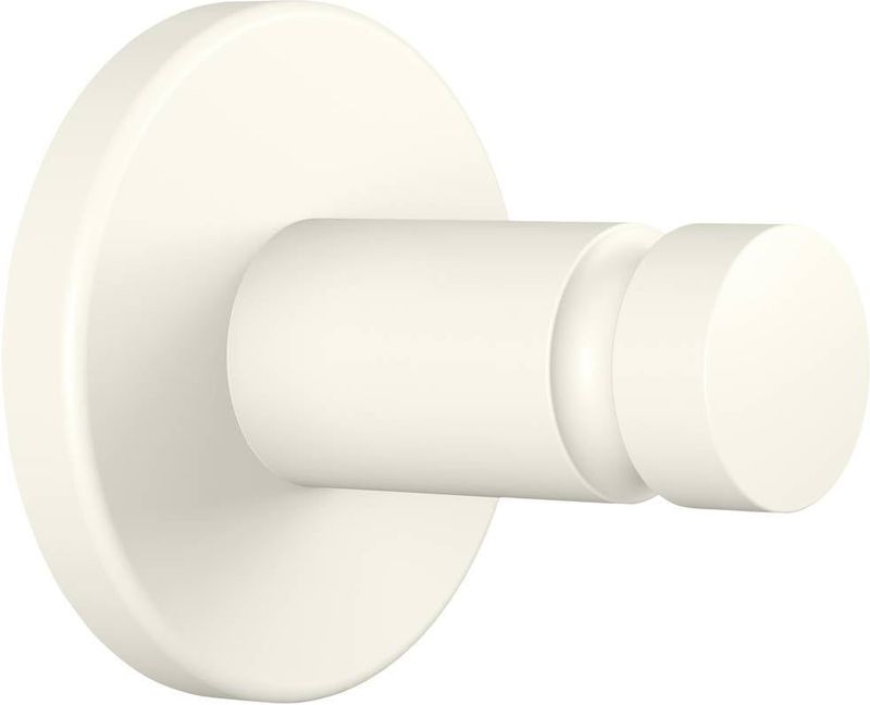 tesa® MOON WHITE Handdoekhaak, mat wit, voor Badkamer en Wc - voor Badkamers in Industriële en Moderne Stijl - Zonder Boren, Zelfklevend - 37 mm x 37 mm x 36 mm