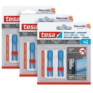 Tesa 77778 Klepagel-scherm Verstelbaar Wit Inhoud: 6 Stuk(s)