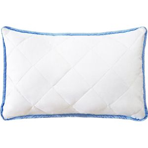 Ergonomisch kussen 40x40 - Kussen met microvezel vulling - Comfortabel - Zacht kussen voor alle slaaphoudigen - Kussen wasbaar - Orthopedisch kussen - Ademende materialen-Zachte kussensloop-Set van 2