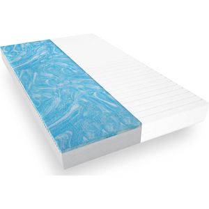 Matras - 7 Zones - 180x200 - koudschuim - gel - premium plus tijk - Stevig