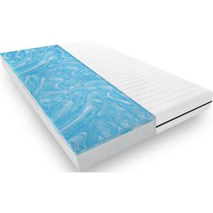 Matras - 7 Zones - 200x200 - koudschuim - gel - premium plus tijk - Gemiddeld