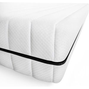 Matras - 80x190 - koudschuim - premium plus tijk - 15 cm hoog - Gemiddeld