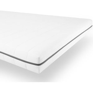 Matras 80x200 cm - Comfortschuim - Wit - Matrassen - Gemiddeld
