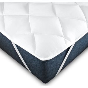 Mister Sandman - Oplegmatras topper 100x200 - Eenpersoons matras topper - Soft topmatras 100x200 cm - Topcomfort en matrasbescherming