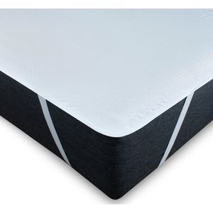 Matrasonderlegger - Matrasbeschermer 160x200 waterdicht - Matras topper 160x200 wasbaar - Matrasonderlegger ademend - Matrasbeschermer 160x200 hygiënisch - Matrasonderlegger met 4 elastische banden