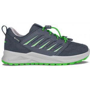 Lowa Axos Gtx Lo Junior Kinder Lage Wandelschoen Steelblue-Lime 35