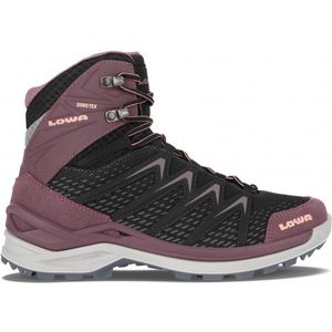 LOWA Innox Pro GTX MID W Wandelschoen voor dames, outdoor Goretex, Zwart oudroze, 39.5 EU