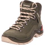 LOWA Renegade GTX MID Ws dames wandellaarzen trekkingschoen outdoor Goretex 320945 zwart, Grijs Groen Panna, 41.5 EU