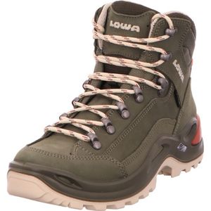LOWA Renegade GTX MID Ws dames wandellaarzen trekkingschoen outdoor Goretex 320945 zwart, Grijs Groen Panna, 41.5 EU
