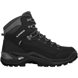 Lowa - Renegade Mid Gore-Tex - Wandelschoen - Zwart - Waterdicht, Ademend, Vibram Evo Zool, Nubuckleer