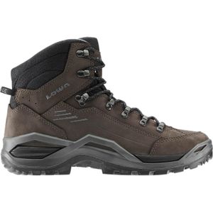 Lowa - Renegade Evo LL Mid - Wandelschoenen - Dark Brown/Black - Nubuckleren Constructie