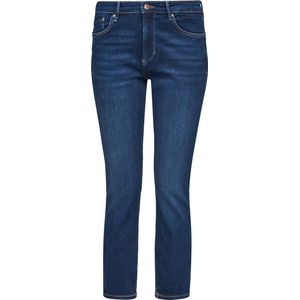 s.Oliver - 120.11.899.26.180.2064331 - Damesjeans - Donkerblauw - 5-pocket-stijl, Nauwsluitende Pasvorm, Taillehoogte: Gemiddeld