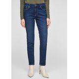 s.Oliver - 120.11.899.26.180.2064331 - Damesjeans - Donkerblauw - 5-pocket-stijl, Nauwsluitende Pasvorm, Taillehoogte: Gemiddeld