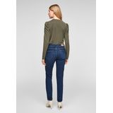 s.Oliver - 120.11.899.26.180.2064331 - Damesjeans - Donkerblauw - 5-pocket-stijl, Nauwsluitende Pasvorm, Taillehoogte: Gemiddeld