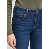 s.Oliver - 120.11.899.26.180.2064331 - Damesjeans - Donkerblauw - 5-pocket-stijl, Nauwsluitende Pasvorm, Taillehoogte: Gemiddeld