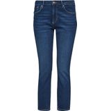 s.Oliver - 120.11.899.26.180.2064331 - Damesjeans - Donkerblauw - 5-pocket-stijl, Nauwsluitende Pasvorm, Taillehoogte: Gemiddeld