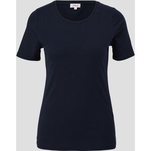 s.Oliver Kurzarmshirt Jerseyshirt mit Rundhalsausschnitt