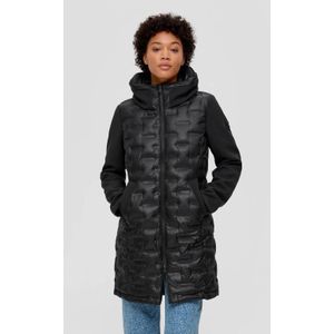 s.Oliver Damesmantel met lange mouwen, zwart, 34