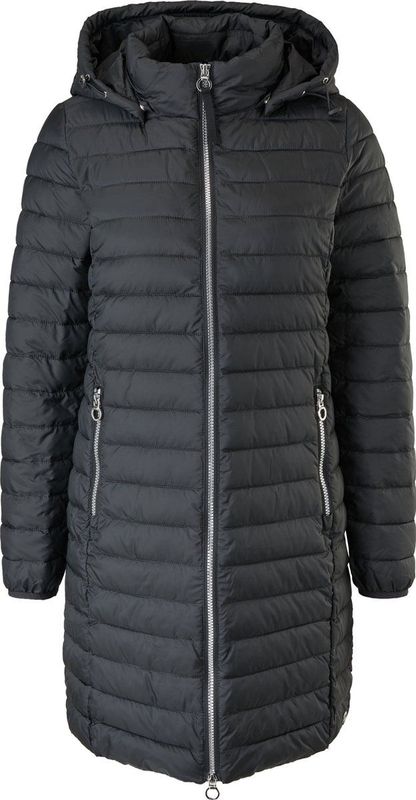 Mantel - Dames - Gewatteerd - Zacht - Met Tasje - Opstaande Kraag