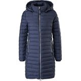 Gewatteerde Mantel - Dames - Zwart - Met Capuchon - Regular Fit