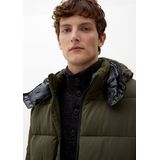 Winterjas - Gewatteerde Jas - Effen - Afneembare Capuchon - Normale Pasvorm