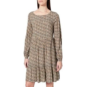 comma Korte casual zakelijke jurk voor dames, 72b4 Light Green Aop, 32 NL