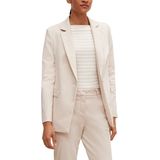 COMMA - Blazers - Crème - Slanke Pasvorm - Lange Mouw