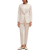 COMMA - Blazers - Crème - Slanke Pasvorm - Lange Mouw