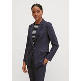 comma Damesblazer met lange mouwen, 5976 Navy, 44 Grote maten