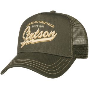 Stetson Trucker - Since 1865 Trucker Pet - olijfgroen