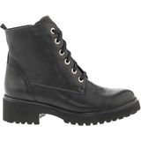Waldläufer - H-Luise - Dames Laars - Zwart - Leer