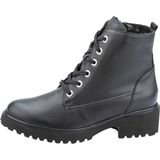 Waldläufer - H-Luise - Dames Laars - Zwart - Leer