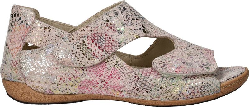 Waldlaufer - H Heliett - Sandalen - Roze/Beige/Goud - Pythonprint