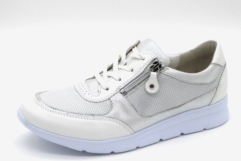 Waldlaufer - Jenny - Veterschoenen - Wit - Leer