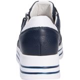 Sneakers - H-Lana - Zwart - Leer - Color-Blocking - Sleehak